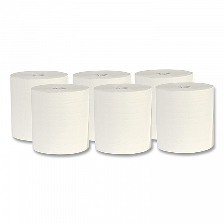 Center-Pull Paper Towels, 2-Ply, 11.75 x 7.68, White, 6 Rolls/Carton (C700)