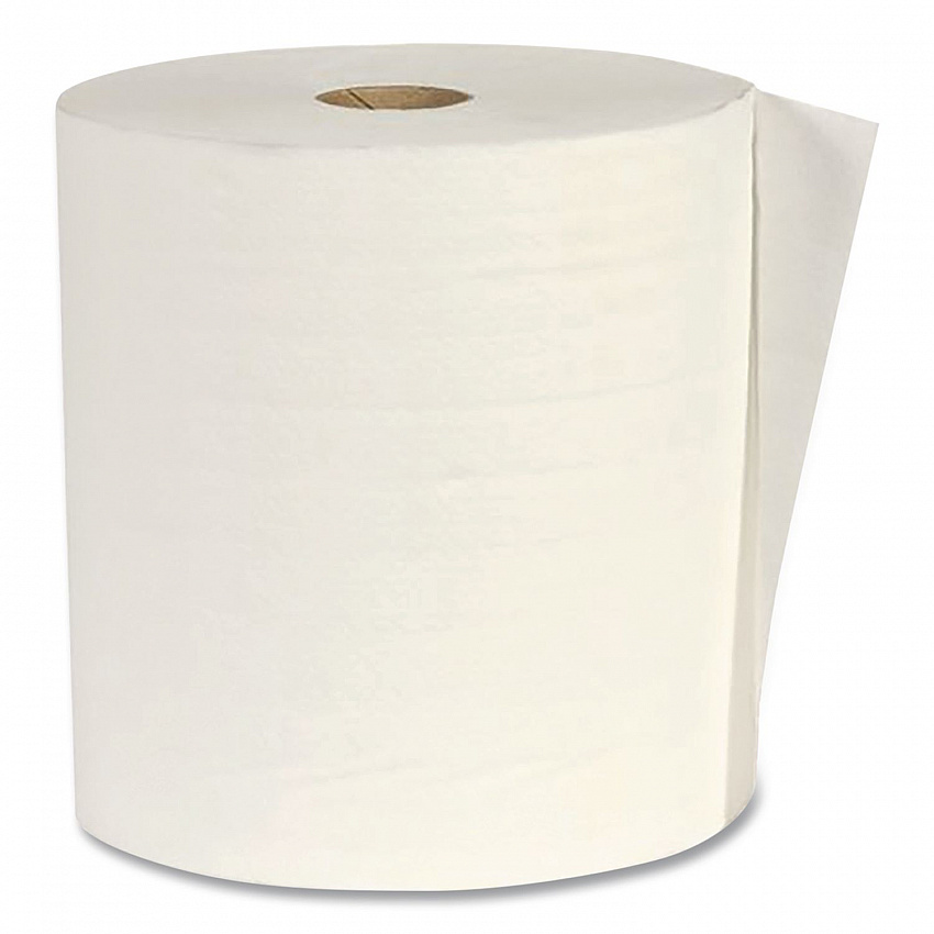 Hardwound Paper Towels, 1-Ply, 7.87" x 800 ft, White, 6/Carton (W80206)