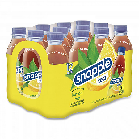 Flavored Tea, Lemon, 16 oz Bottle, 24/Carton (CAD00786)