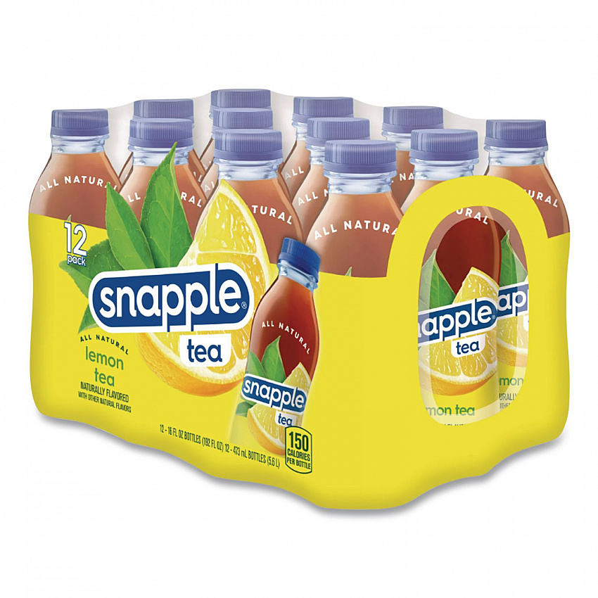 Flavored Tea, Lemon, 16 oz Bottle, 24/Carton (CAD00786)
