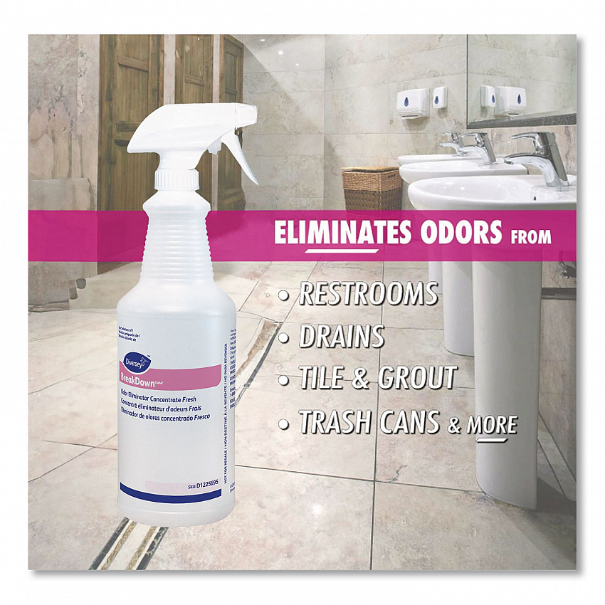BreakDown Empty Spray Bottle, 32 oz, Clear, 12/Carton (D1225695)
