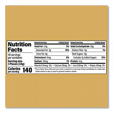 Caramel Creams Candy, 40 oz Resealable Bag (40821)