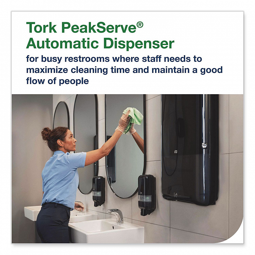 PeakServe Automatic Continuous Paper Hand Towel Dispenser, 14.47 x 4.04 x 25.15, White (552540)