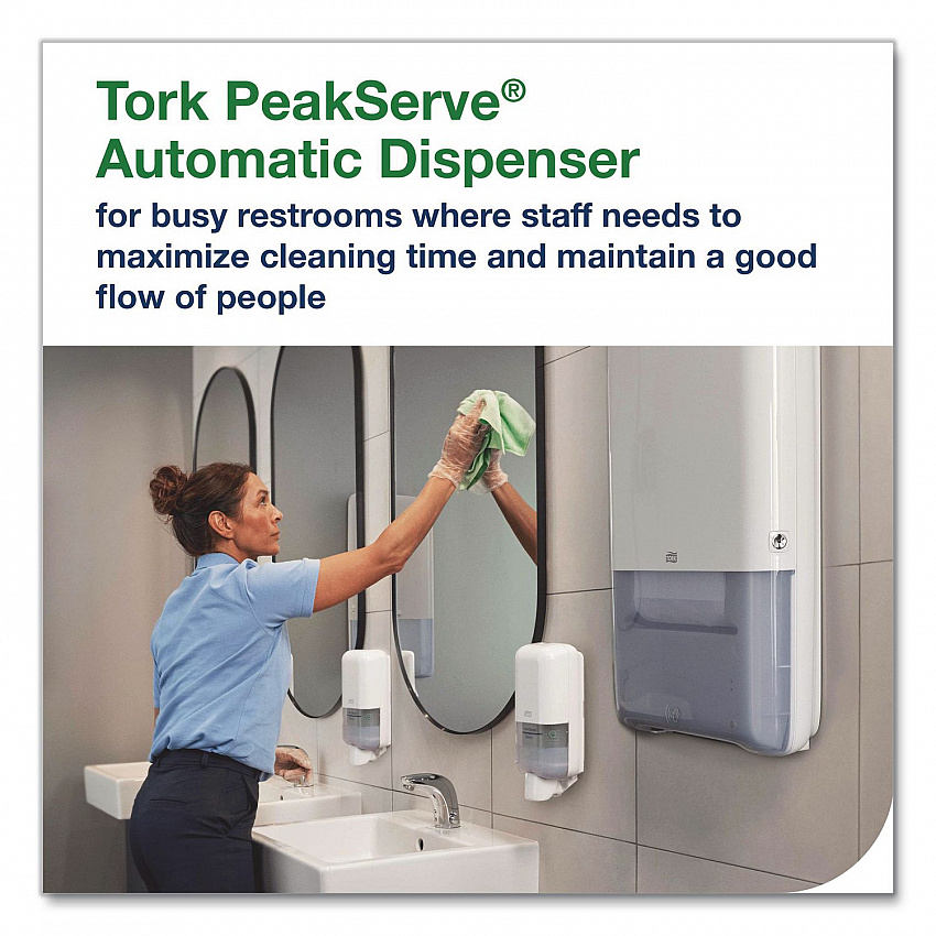 PeakServe Automatic Continuous Paper Hand Towel Dispenser, 14.47 x 4.04 x 25.15, Black (552548)