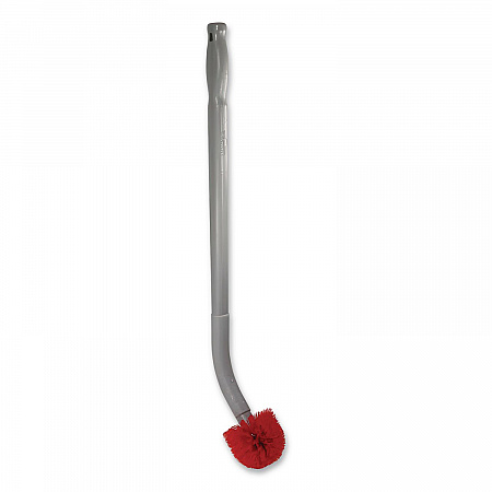 Ergo Toilet Bowl Brush with Nylon Bristle Head, Handle and 2 Heads (BBCOR)
