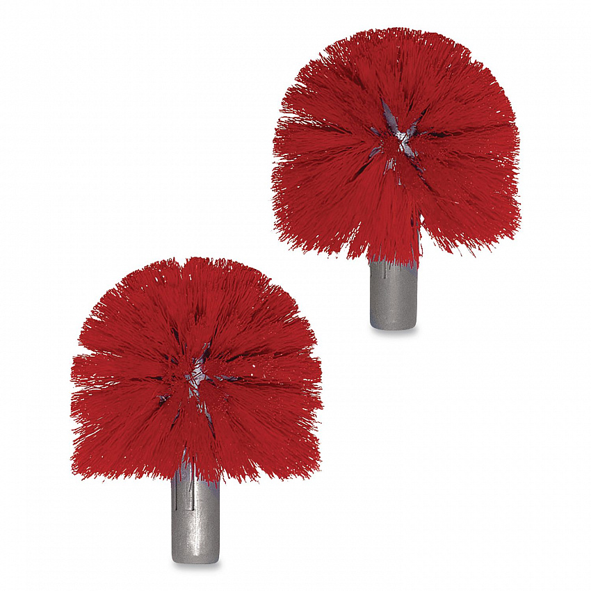 Ergo Toilet Bowl Brush with Nylon Bristle Head, Handle and 2 Heads (BBCOR)