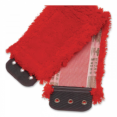 SmartColor MicroMop 15.0, Microfiber, Heavy-Duty, 16 x 5, Red, 5/Pack (MM40RPK)