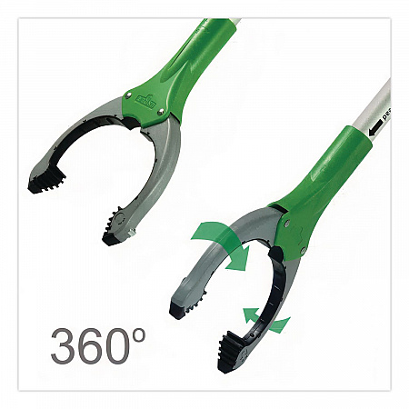 Nifty Nabber Trigger-Grip Extension Arm, 3 ft, Silver/Green (NT090)