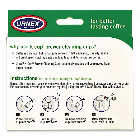 CleanCup Coffee Pod Brewer Cleaning Cups, 0.25 oz Cup, 5/Pack (70135)