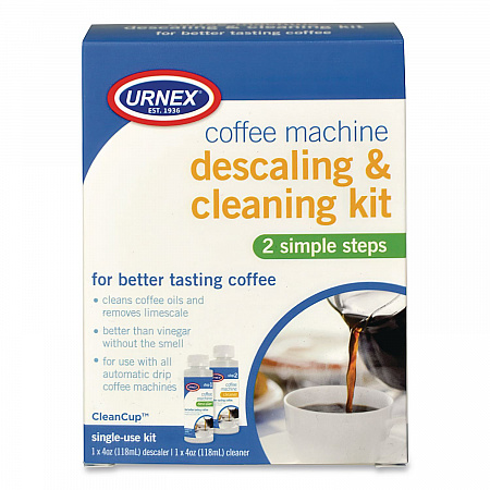 Coffee Machine Descaling and Cleaning Kit, 4 oz Descaler and 4 oz Cleaner (70560)
