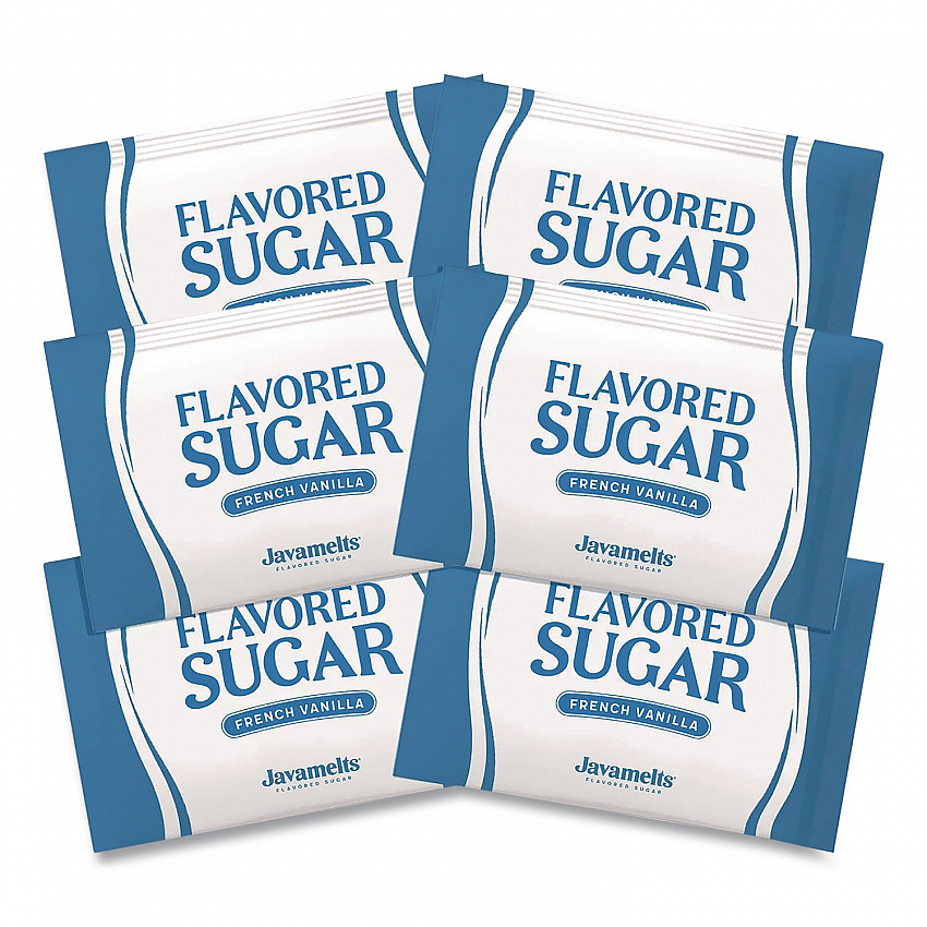 Flavored Sugar, French Vanilla, 0.08 oz Packet, 1,000/Carton (JMT65538)