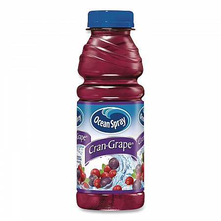 Cran-Grape Juice, 15.2 oz Bottle, 12/Carton (24343656)