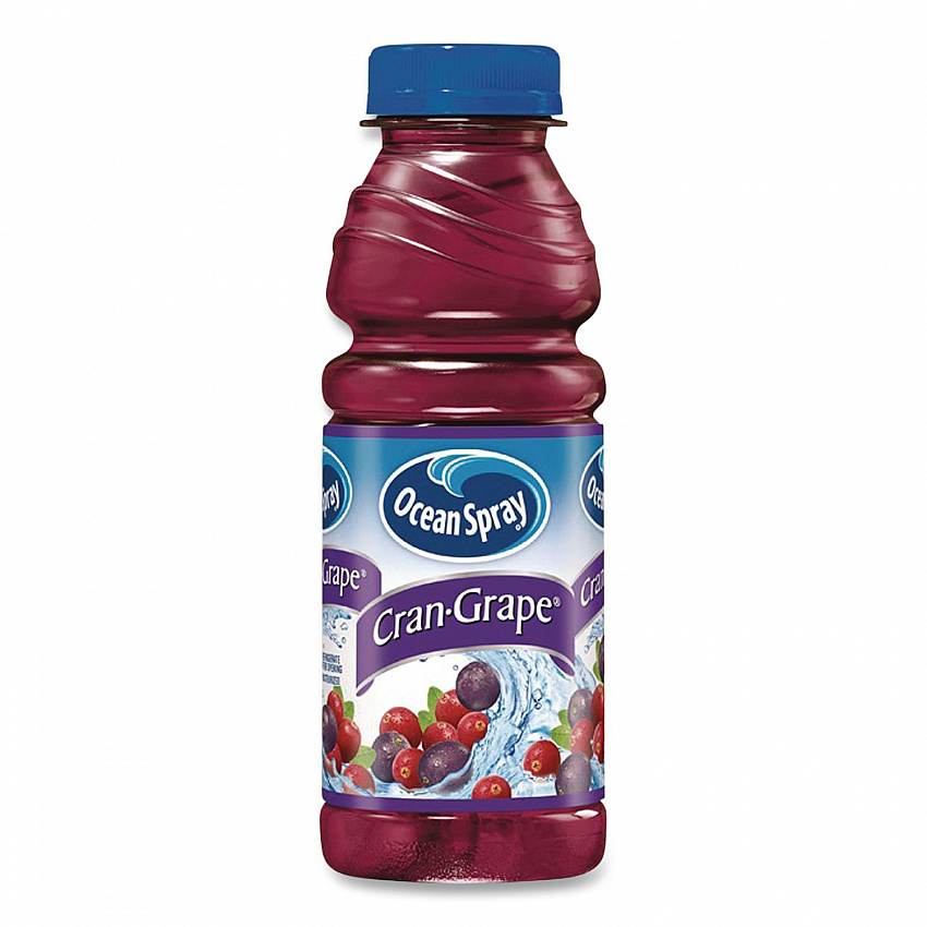 Cran-Grape Juice, 15.2 oz Bottle, 12/Carton (24343656)