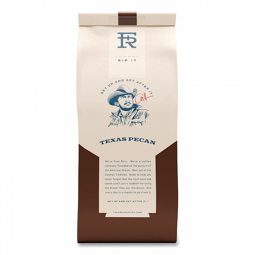 Free Rein Ground Coffee, Texas Pecan, 12 oz Bag (FRE36366)