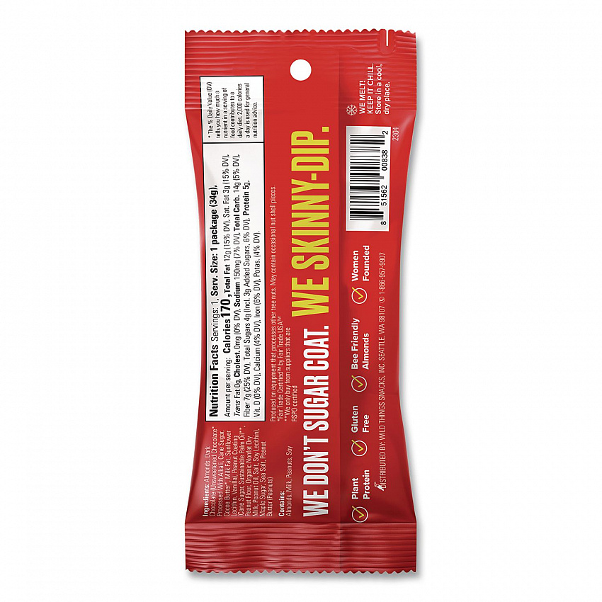 Dark Chocolate Peanut Butter Almonds, 1.2 oz Pouch, 10/Box (EDT08380)