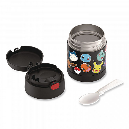 FUNtainer Pokemon Two-Compartment Food Jar, 10 oz, Black/Multicolor (F3103PM6M)