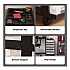 Six-Drawer Durable Storage Cart, Plastic, 15 lb Capacity, 12.13 x 14.38 x 26.38, Clear/Black (270013116862)