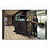 Vacuum Holder, For All Rubbermaid Commercial Full Size and Compact Housekeeping Carts, Plastic, Black, 6/Carton (2202571)