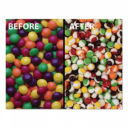Freeze Dried Candy, Rainbow Rocks, Assorted Fruit, 1.87 lb Bag, 12/Carton (00645)