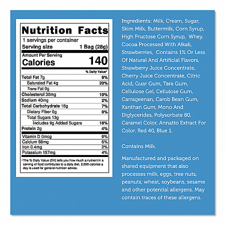 Freeze Dried Ice Cream, Neapolitan, 0.75 lb Bag, 12/Carton (00643)