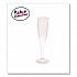 Plastic Champagne Glasses, 5 oz, Clear, 10/Pack (0244Z)