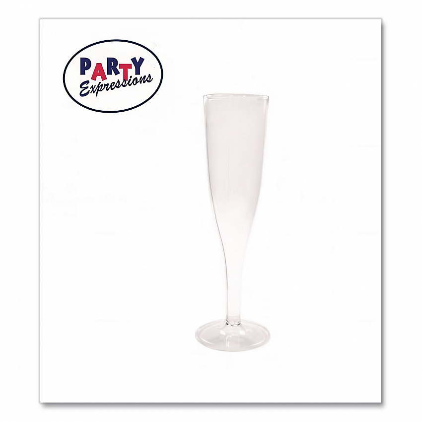 Plastic Champagne Glasses, 5 oz, Clear, 10/Pack (0244Z)