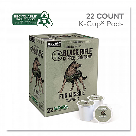 Fur Missile Coffee K-Cups, 22/Box, 4 Boxes/Carton (5510CT)