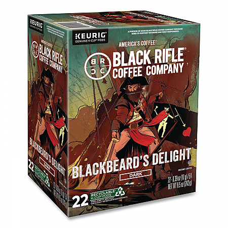 Blackbeard's Delight Coffee K-Cups, 22/Box, 4 Boxes/Carton (0430CT)