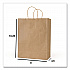 Get Reddi Paper Bags, Pulse Size, 60# Basis Weight, Twisted Rope Handles, 8 x 4.5 x 10.25, Brown, 250/Carton (KRFTW8410)