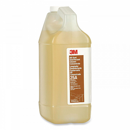 HB Quat Disinfectant Cleaner Concentrate 25A, 0.5 gal Bottle, 4/Carton (25ACT)