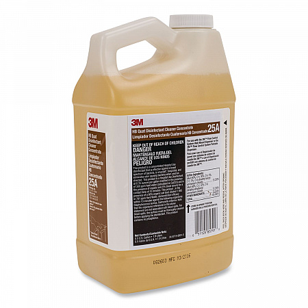 HB Quat Disinfectant Cleaner Concentrate 25A, 0.5 gal Bottle, 4/Carton (25ACT)