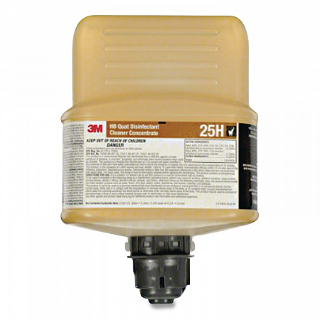 Twist 'N Fill HB Quat Disinfectant Cleaner Concentrate 25H, 2 L Twist 'N Fill Bottle, 6/Carton (25H)
