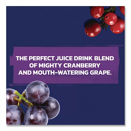 Cran-Grape Juice, 15.2 oz Bottle, 12/Carton (24343656)