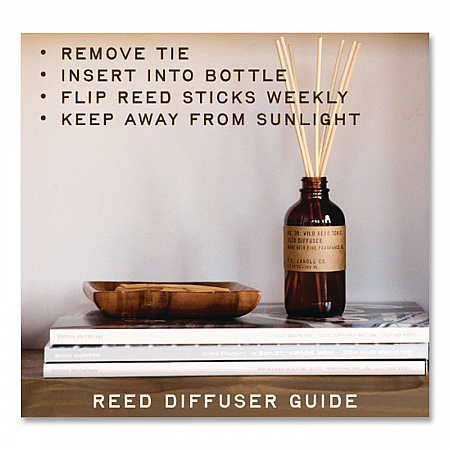 Reed Diffuser, Teakwood and Tobacco, 3.5 oz, 4.25