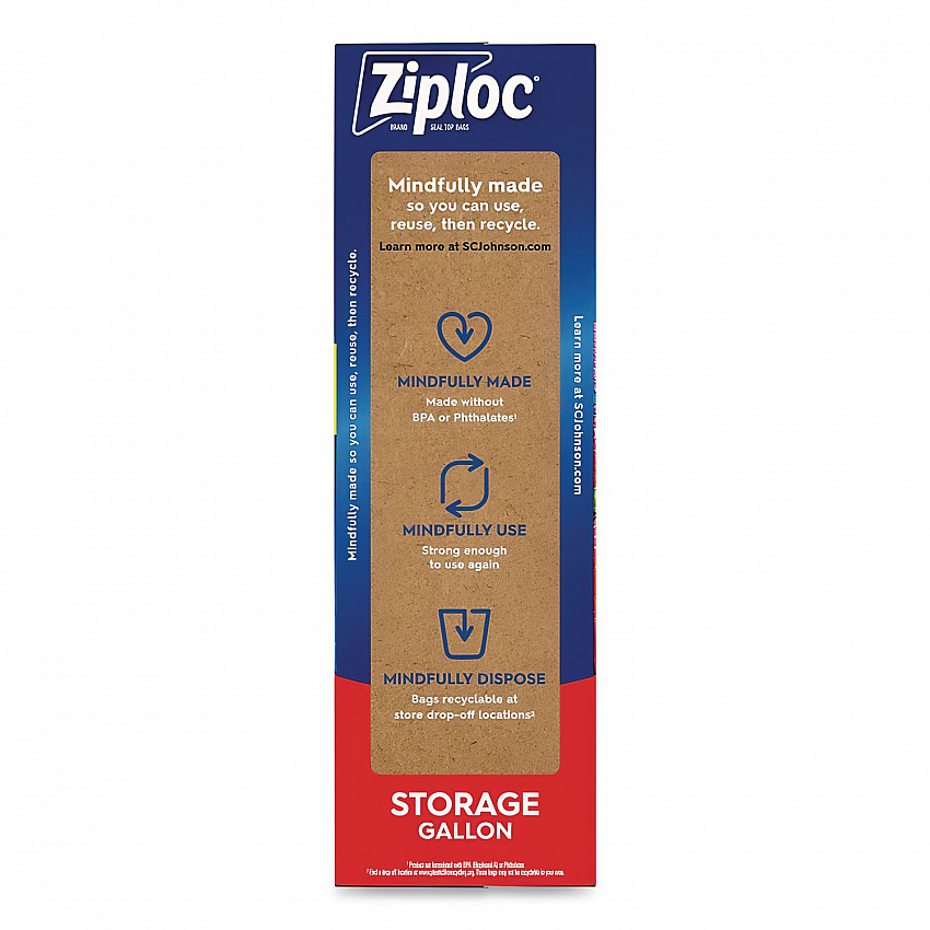 Seal Top Bags, Gallon, 10.75" x 10.56", Clear, 75/Box (314472)
