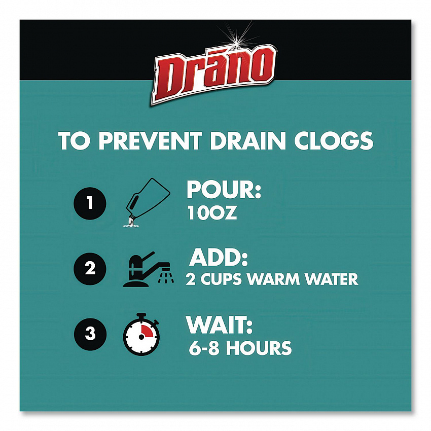 Buildup Remover Drain Cleaner, 30 oz Bottle (335707)