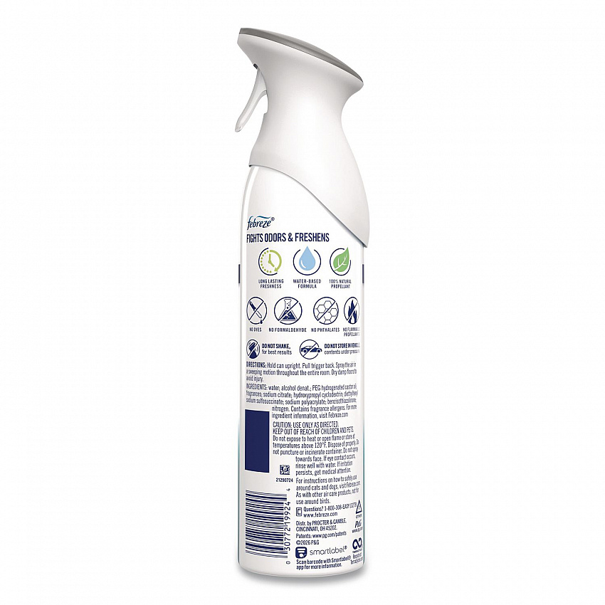 AIR, Heavy-Duty Crisp Clean, 8.1 oz Aerosol Spray, 6/Carton (19924)