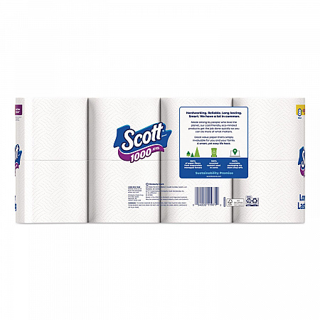 1000 Bathroom Tissue, Septic Safe, 1-Ply, White, 1,000 Sheets/Roll, 32 Rolls/Carton (49209)
