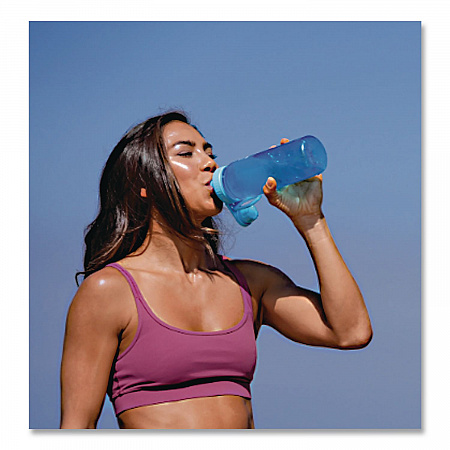 Tritan Plastic Water Bottle, 24 oz, Breezy Blue (50401)