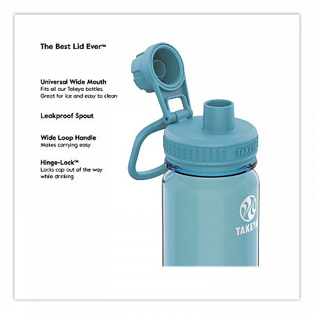 Tritan Plastic Water Bottle, 24 oz, Breezy Blue (50401)