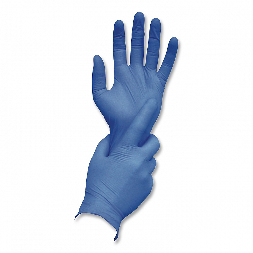 N5201 Series Powder-Free Nitrile Gloves, Large, 9" Long, Blue, 100/Box, 10 Boxes/Carton (NLG5201CT)
