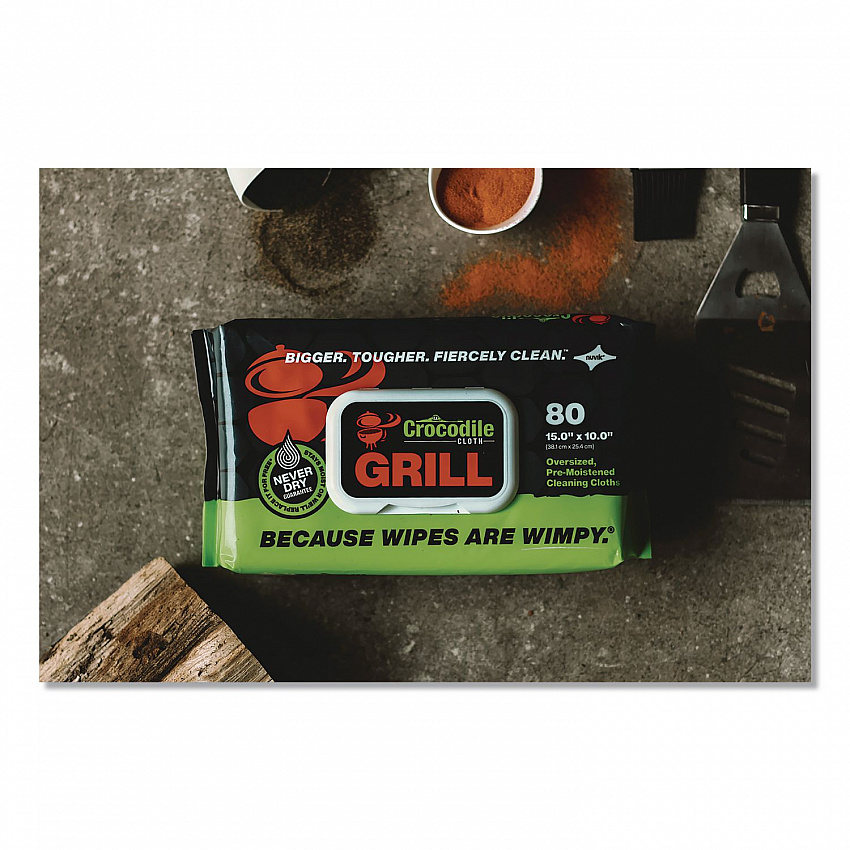 Grill Cleaning Cloths, 10 x 15, White, 80/Pack (6600080)
