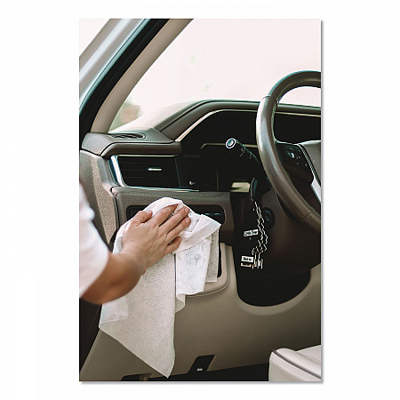 Auto Cleaning Cloths, 10 x 15, White, 100/Pack (6930100)