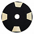 Diamond TZ Abrasive Pads, 1.12 3 x 3, Red, 16/Carton (TRIZTZRED4)