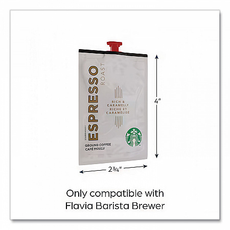 FLAVIA Coffee Freshpacks, Espresso Dark Roast, 72/Carton (MDR00218)
