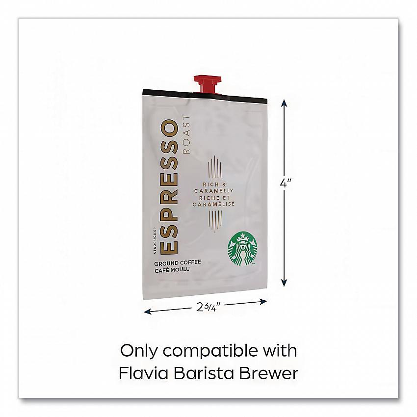 FLAVIA Coffee Freshpacks, Espresso Dark Roast, 72/Carton (MDR00218)