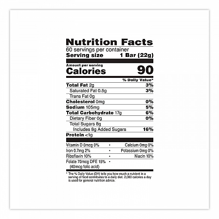 Rice Krispies Treats, Original Marshmallow, 0.78 oz Bar, 60/Carton (22000515)