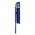 Bulldozer Rough Surface Pushbroom, 24 x 60, PET Bristles, Powder Coated Steel Handle, Blue/Black (599)