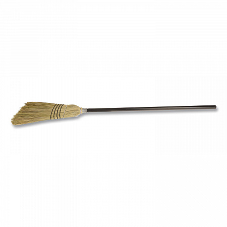 Bulldozer Heavy-Duty Outdoor Broom, Natural-Fiber Bristles, 54