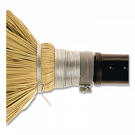 Bulldozer Heavy-Duty Outdoor Broom, Natural-Fiber Bristles, 54